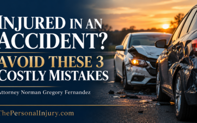 You Have Been Injured in an Accident—Avoid These Three Costly Mistakes
