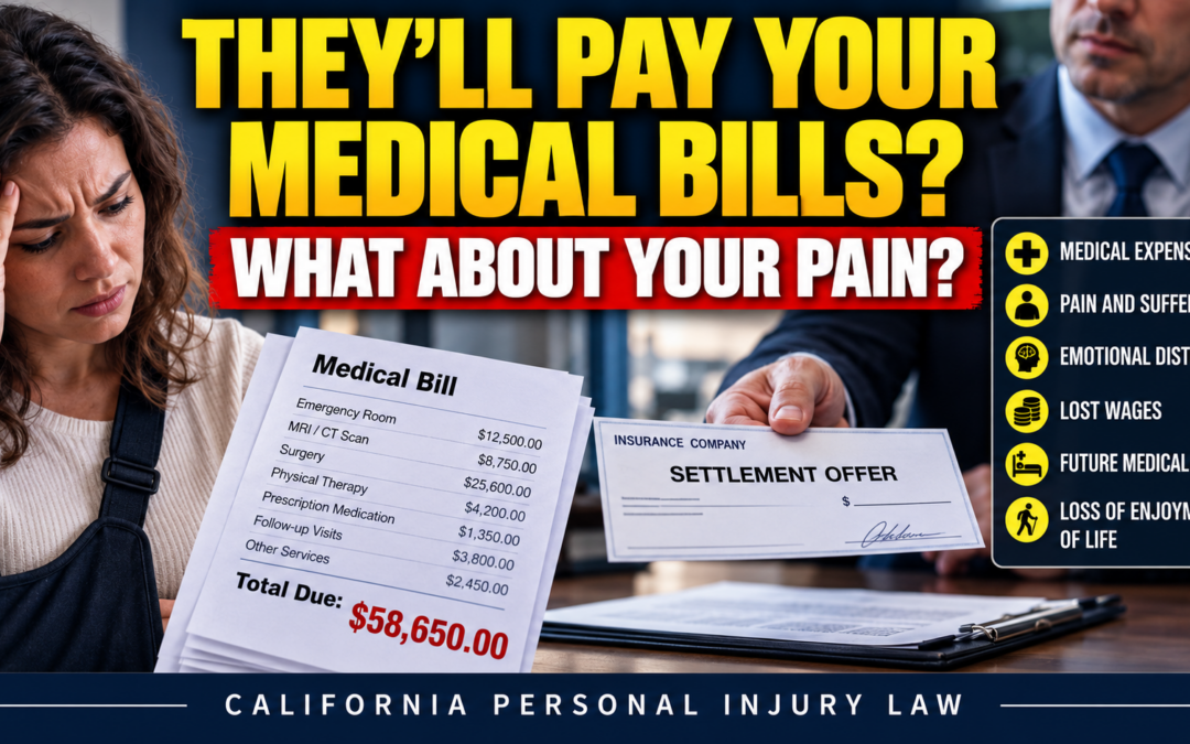 Insurance Offered to Pay Your Medical Bills? What About Pain and Suffering?