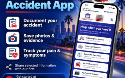 Introducing the New California Accident App: Answers, Evidence and Injury Tools