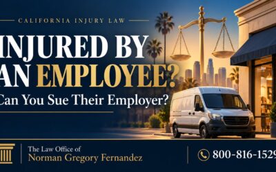 Injured by an Employee? Can You Sue Their Employer in California?