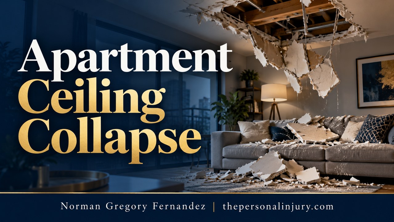 Apartment Ceiling Collapsed in California: Evidence and Injury Claims Illustration for Apartment Ceiling Collapsed in California: Evidence and Injury Claims
