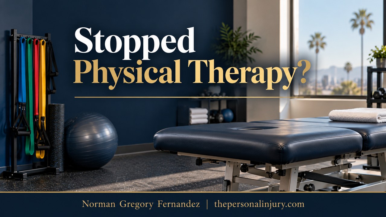 Illustration for Stopped Physical Therapy After an Accident? California Claim Issues